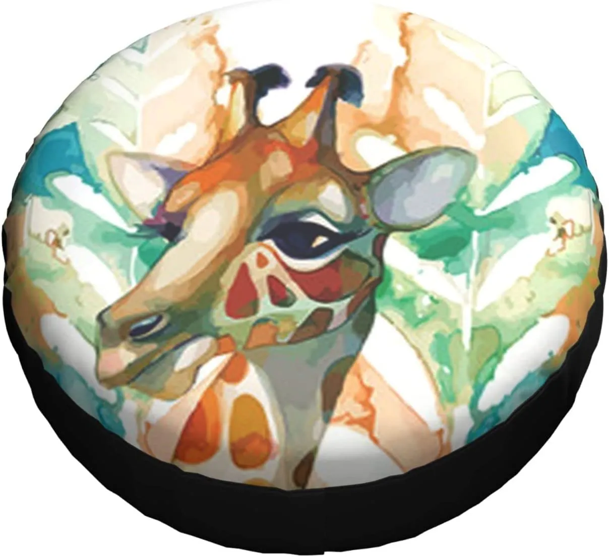 Giraffe Printed Spare Tire Cover Waterproof Tire Wheel Protector for Car Truck SUV Camper Trailer Rv 14"-17"