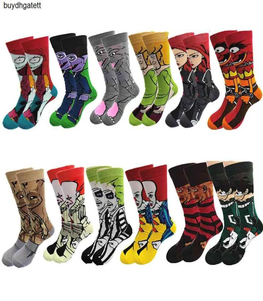 Cartoon Anime Character Men and Women039s Socks Funny Casual Street Stance Unisex Harajuku Creative Cotton Warmt2gf4188664