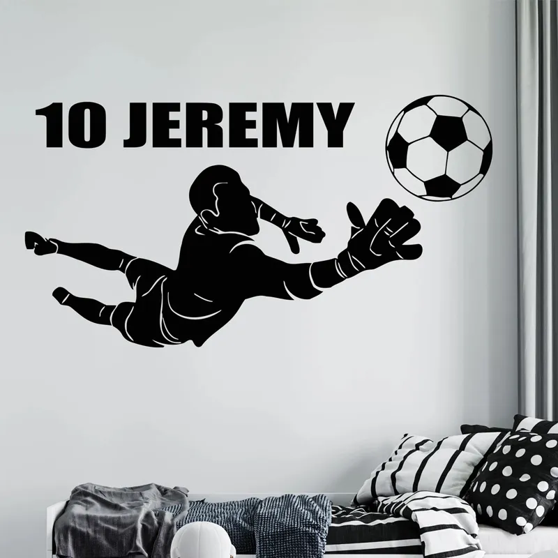 Boys Bedroom Accessories Football Wall Stickers Football Wall Decals For Boys Bedroom Decor 3D Wall Stickers For Bedrooms