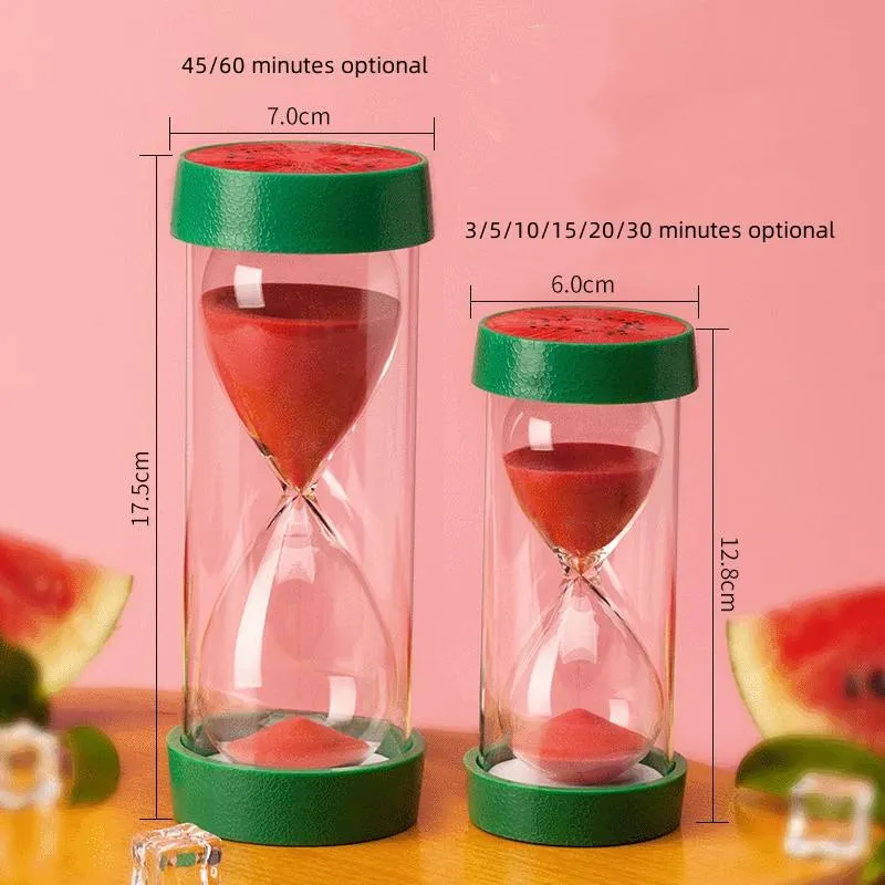 3-60 Minutes Fruit Hourglass Mini Sand Timer Nordic Modern Home Decor Desk Ornaments Children Creative Gifts Kitchen Sand Clock