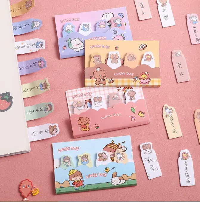 48 PCS/LOT Kawaii Animal Girl Cute N Times Sticky Notes Stationery Naklejka Notebook School Supplies Bormmark Etykieta