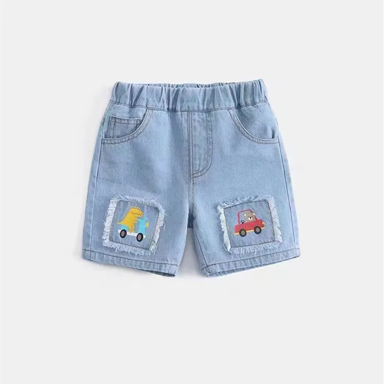 Baby Boys Shorts Girl Dasual Dżinsy Ubrania dla dzieci Summer krótkie spodnie 2-8 lat odzież luźne dżinsowe szorty chłopca