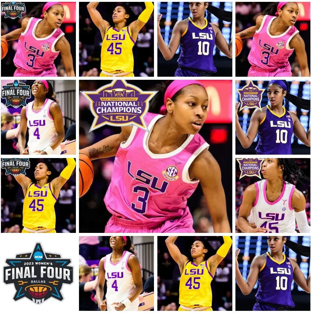 Angel Reese Hailey Van Lith LSU Jersey de basket-ball pour femmes POA FLAU'JAE JOHNSON Kateri Poole Jasmine Carson Hannah Gusters Alexis Morris LSU Jerseys