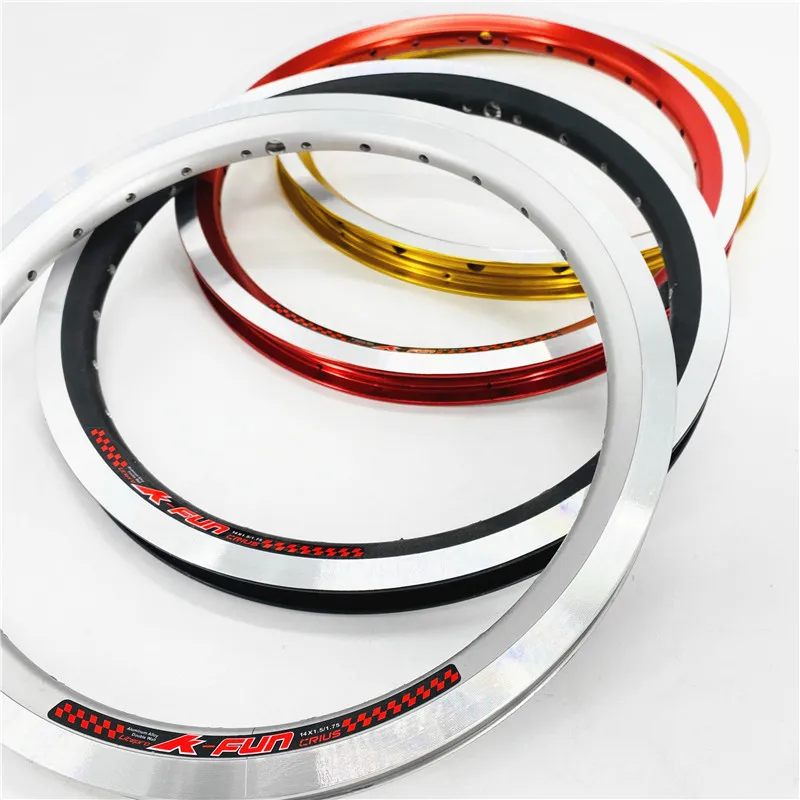 Wall Rims Litepro 14 Folding Bike Rims: Aluminum Alloy Double Wall Wheels for ...