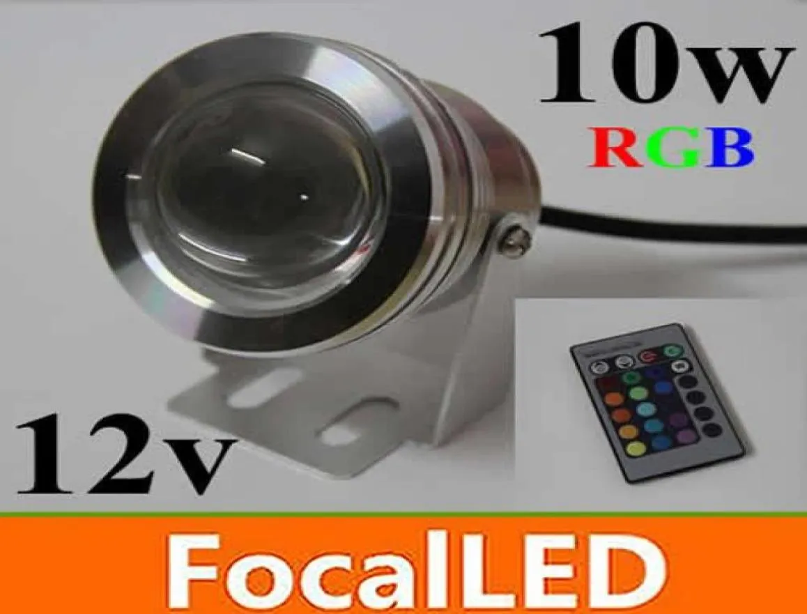 水面下の10W 1000lm rgb led led池lights 12v led水中噴水ライトフラッシュ防水IP682832211