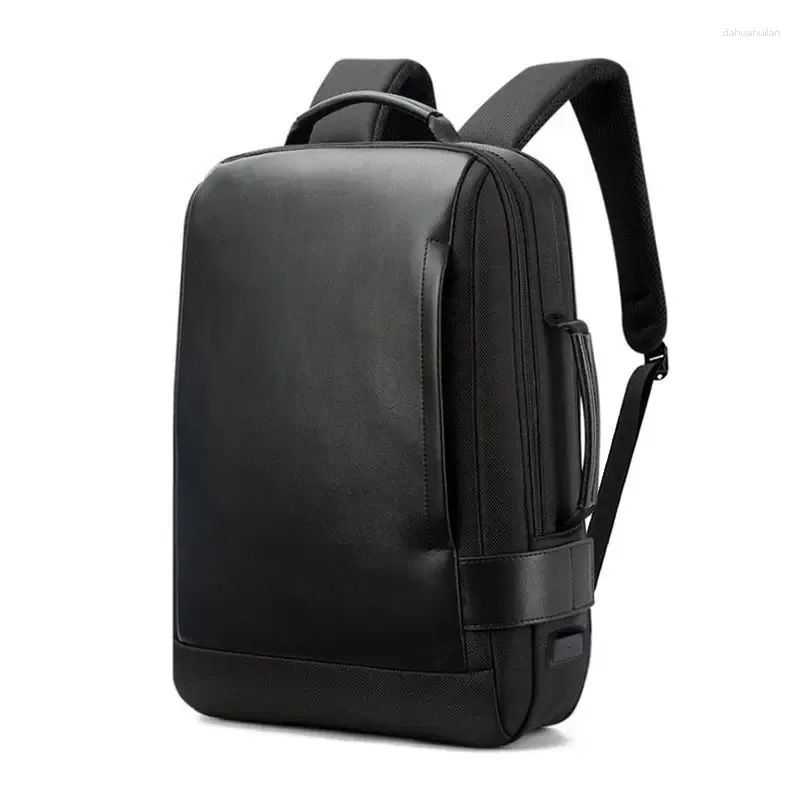 Ryggsäck män stor kapacitet utbyggbar USB15,6 tum bärbar bagpack vattentät affärsresor back pack bagage väska mochila man