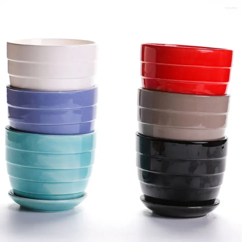 Vases 6pcs Ceramics Breathable Flower Pot Promotes Air Circulation For Healthy Plant Growth Functional