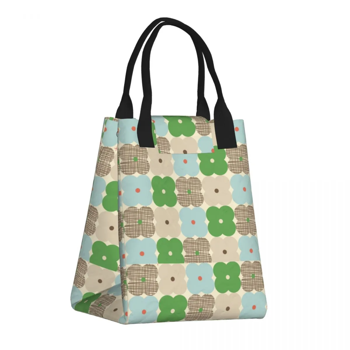 Orla Kiely Floral Print Insulated Lunch Bag for Women Thermal Cooler Lunch Tote for Work and Picnic