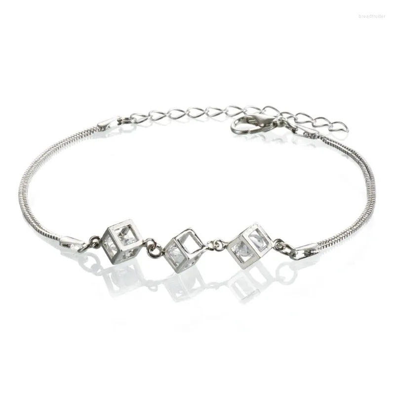 Braccialetti fascino bracciale cristallino sleoky bracciale elegante