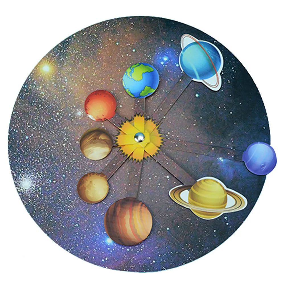 DIY Technology Small Production Eight Planets Solar System Cosmic Model Celestial Instrument Teaching Aids Science Zone Material