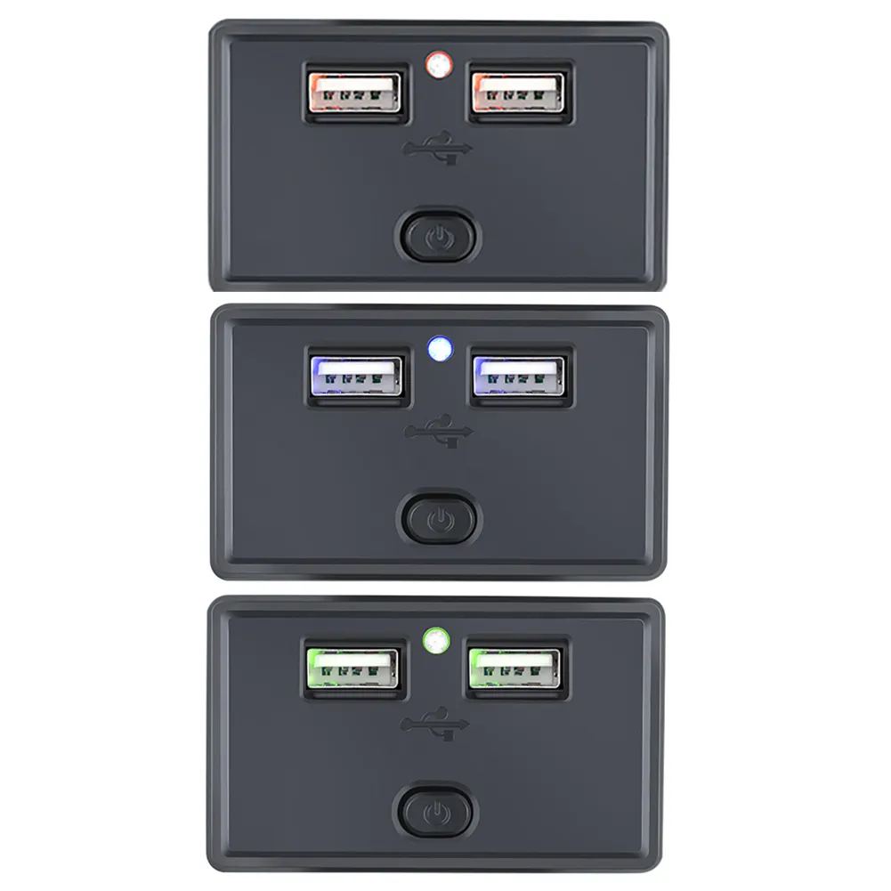 Lot De 10 Prises USB-C Micmi – 4,8A, PD 24W, 20A 125V, Noir
