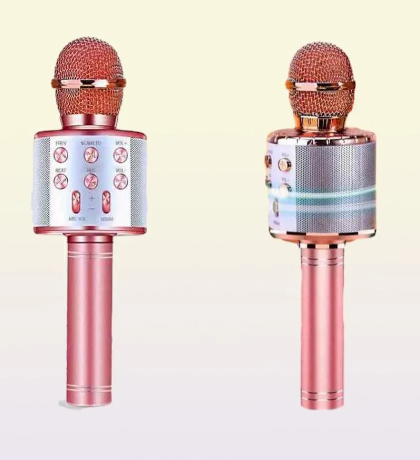 Microphones Wireless Bluetooth Karooke Microphone Portable Machine de haut-parleurs Habile Home KTV Player avec fonction d'enregistrement T2209161788656