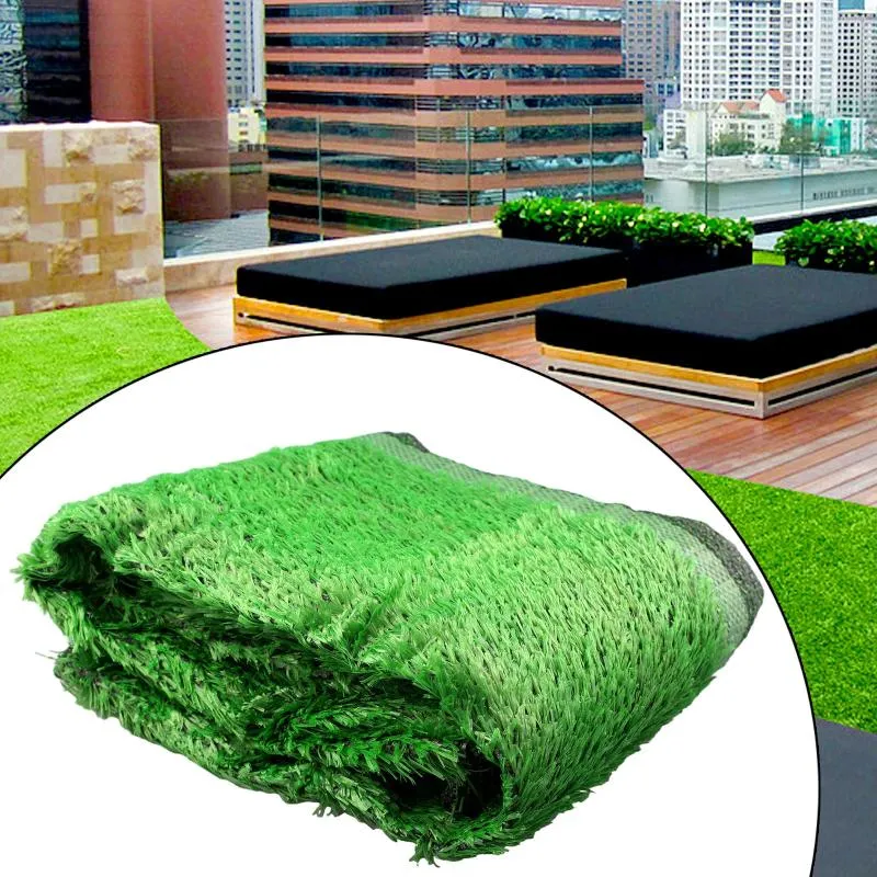 Decorative Flowers Artificial Grass Carpet Green Fake Synthetic Garden Landscape Lawn Mat Turf Moss Decoration Hedge For Fence.