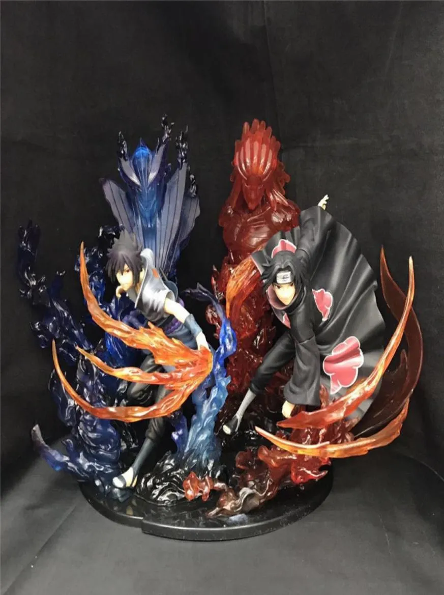 Anime shippuden zero Uchiha Itachi Uchiha Sasuke Susanoo Model Dekoracja PVC Figura Kolekcja Figury Model Toy MX2003195821604