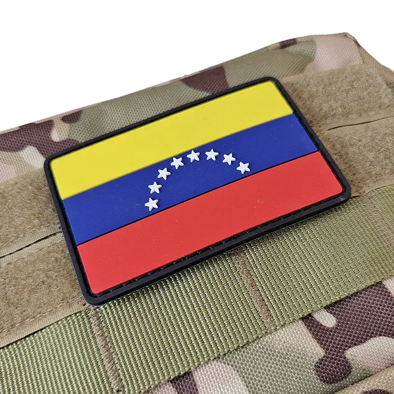 MAREL Patch Flag Bandiera Venezuela Toppa termoadesiva Embroidery Ricamo cm 6,5 x 5,5-1439