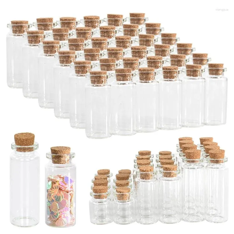 Party Decoration 10st/Lot Mini Glass Bottle Transparent Tiny Jar For Wedding Birthday Diy Christmas Gift Wish Flask Cork