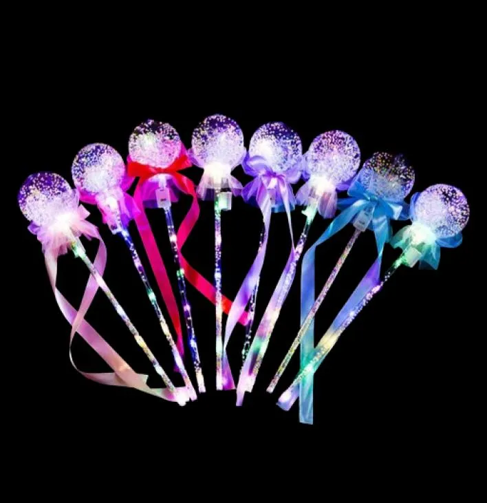 LED Light Sticks Clear Ball Star Shape Flashing Glow Magic Wands for Birthday Wedding Party Decor Kids Lighted Toys 155 B34913837