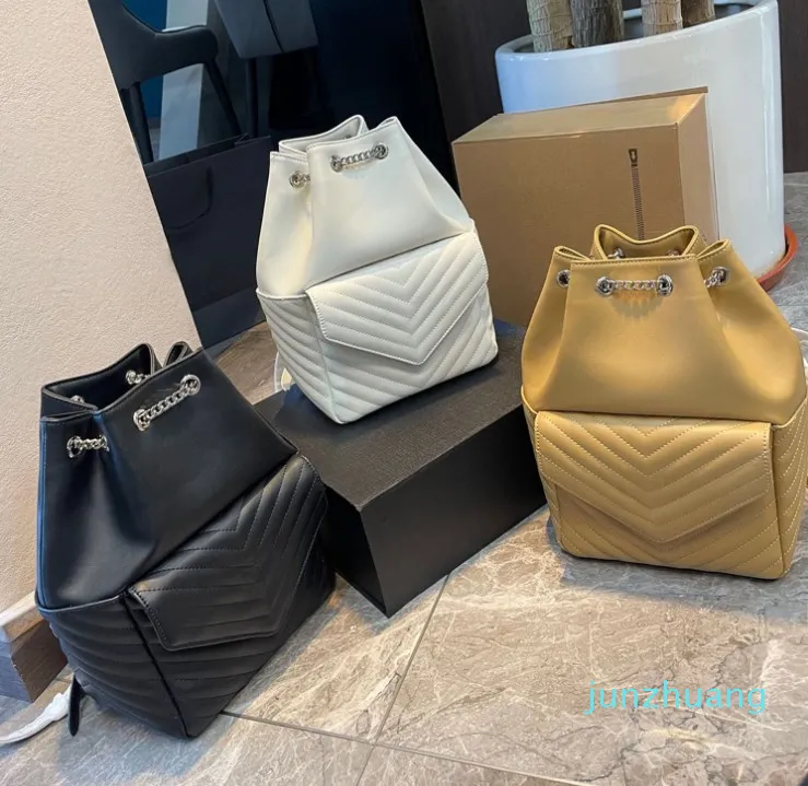 Designer -Backpack Luxury's vrouwen rugzakken lederen Sliver hadrware tassen messenger schoolbags handtassen winkelen