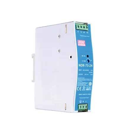 Moyenne Well NDR-75 Série NDR-75-12 NDR-75-24 NDR-75-48 DIN Rail Commutation Alimentation Power Unit Industrial Unit PSU Transformer