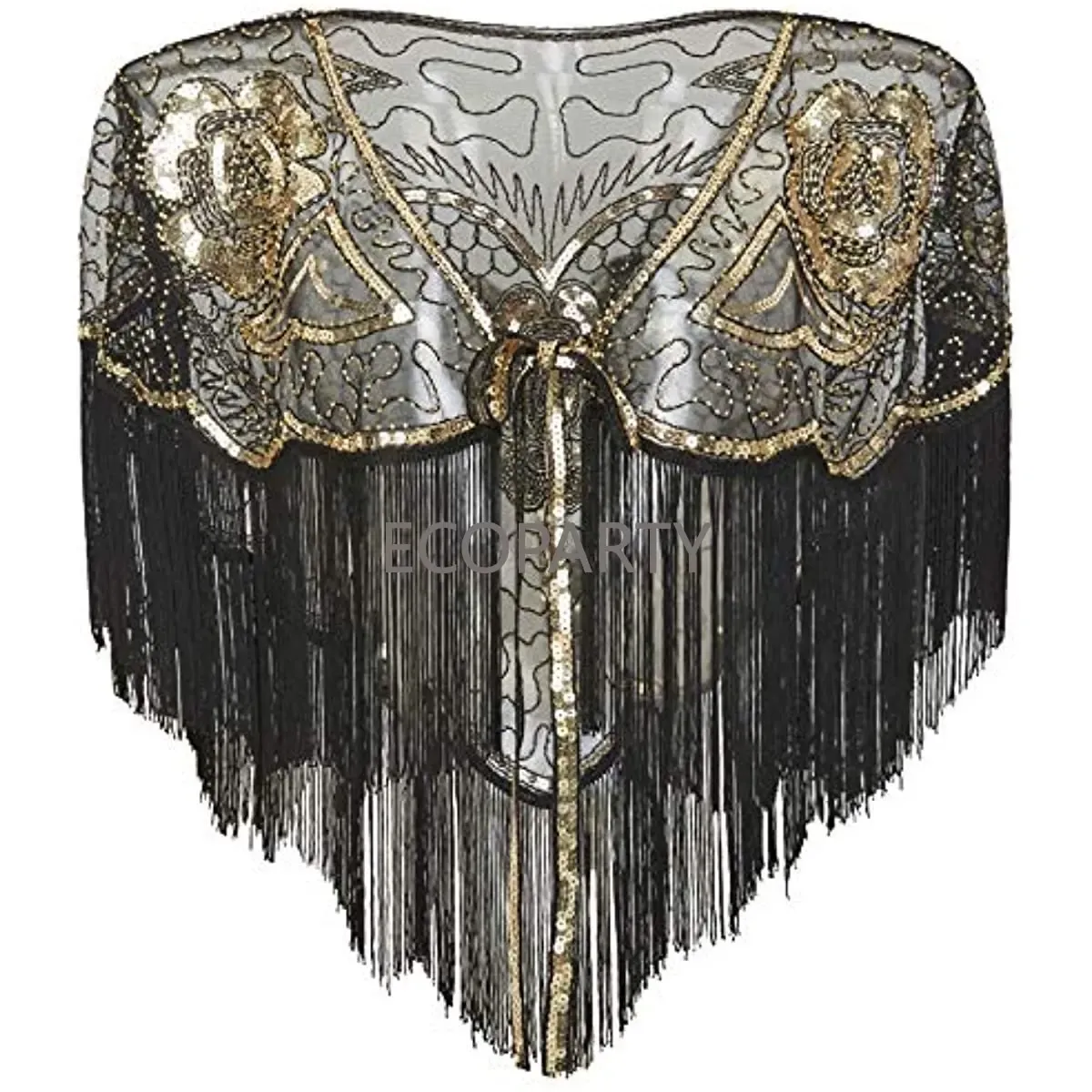 1920s Gatsby Beaded Evening Shawl Wrap for Wedding Dresses Bridal Long  Poncho from Dhgate Bridal Veils - price 21.58