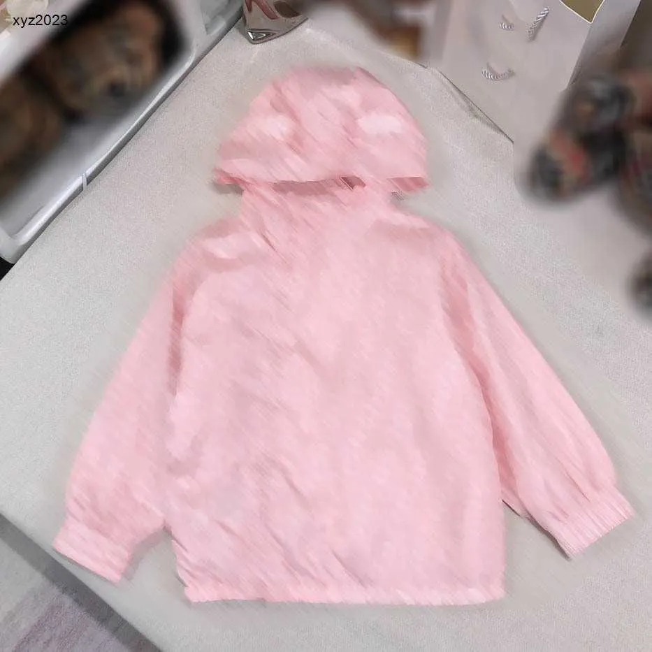 Fashion Kids Coat Lovely Pink Baby Vestets Kids Designer Vêtements Taille 100-150 cm Gradient Full Imprimé Boys filles Vêtements extérieurs 24Pril