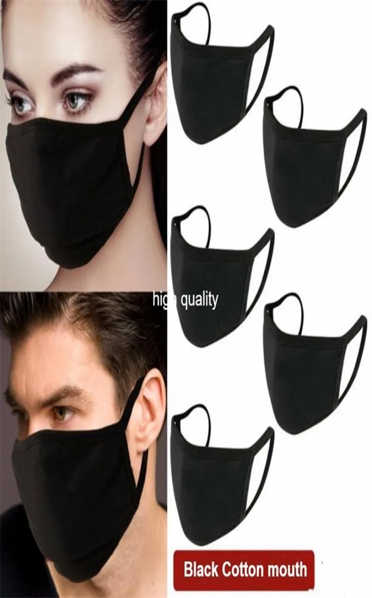 Designer Black Grey Mouth Face Mask Anti PM25 per campeggio in bicicletta Travel100 Cotone lavabile Maschesi di stoffa riutilizzabili33337025