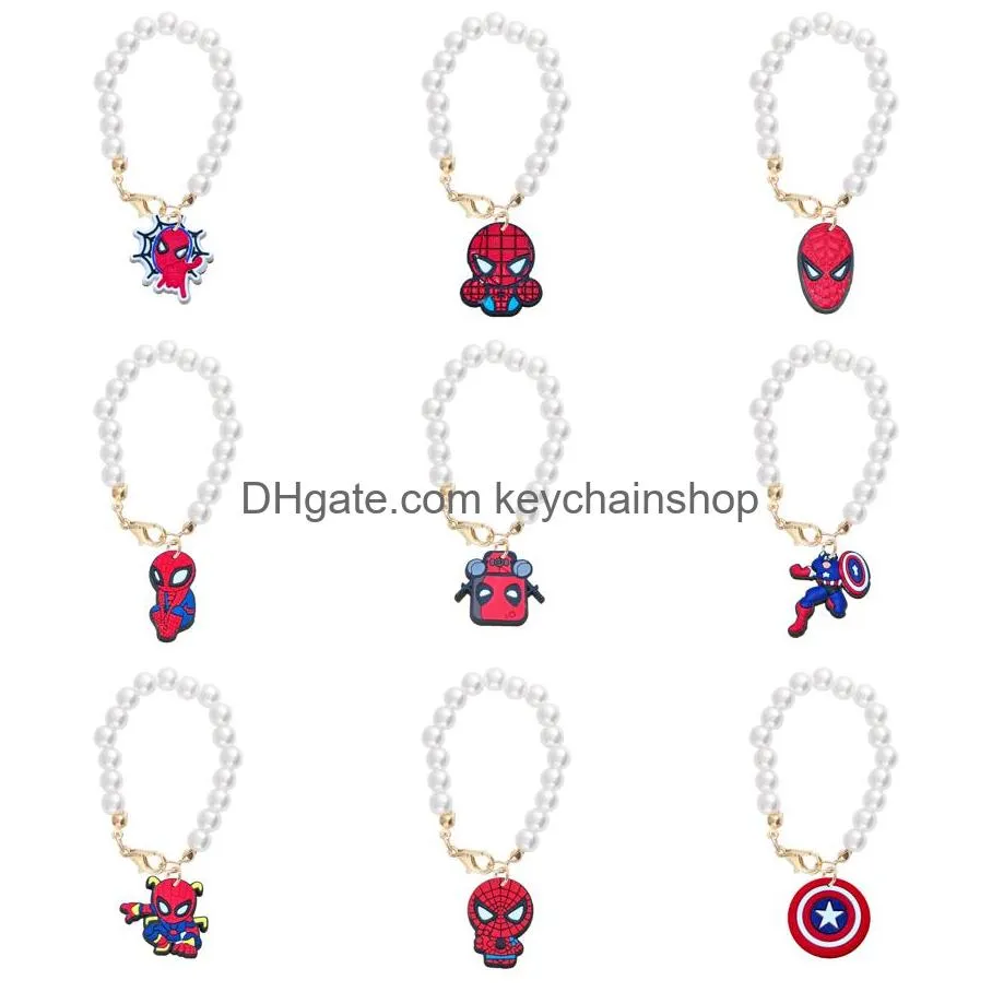 Keychains Lanyards Red Hero Charm 액세서리 컵 40oz 간단한 현대 텀블러 핸들 사일 키 체인 드롭 배달 OTZCD