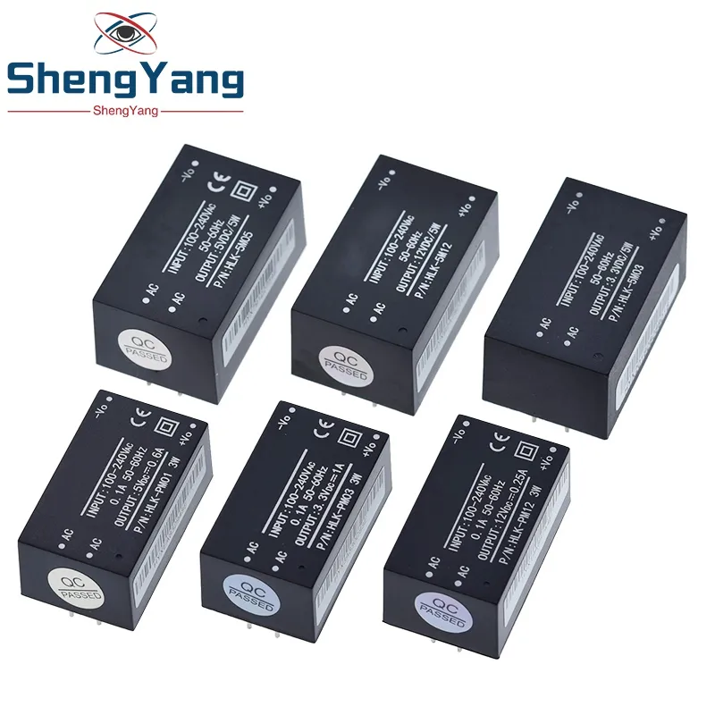 HLK-PM01 HLK-PM03 HLK-PM12 AC-DC 220V ~ 5V/3.3V/12V 미니 전원 공급 장치 모듈, 지능형 가정용 스위치 전원 공급 장치 모듈