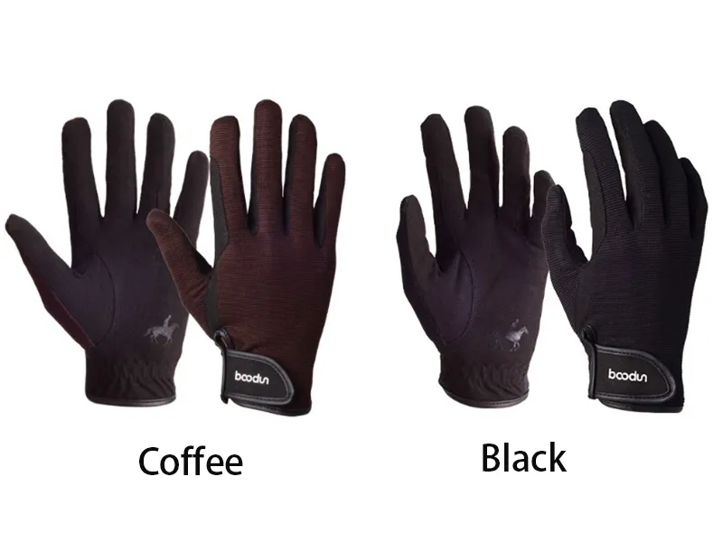 Gants professionnels de l'équitation pour les hommes gants équestres antikides résistants aux gants