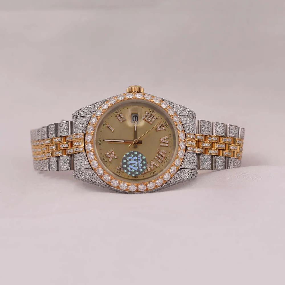 Luxury Looking Fully Watch Iced Out For Men woman Top craftsmanship Unique And Expensive Mosang diamond Watchs For Hip Hop Industrial luxurious 29613