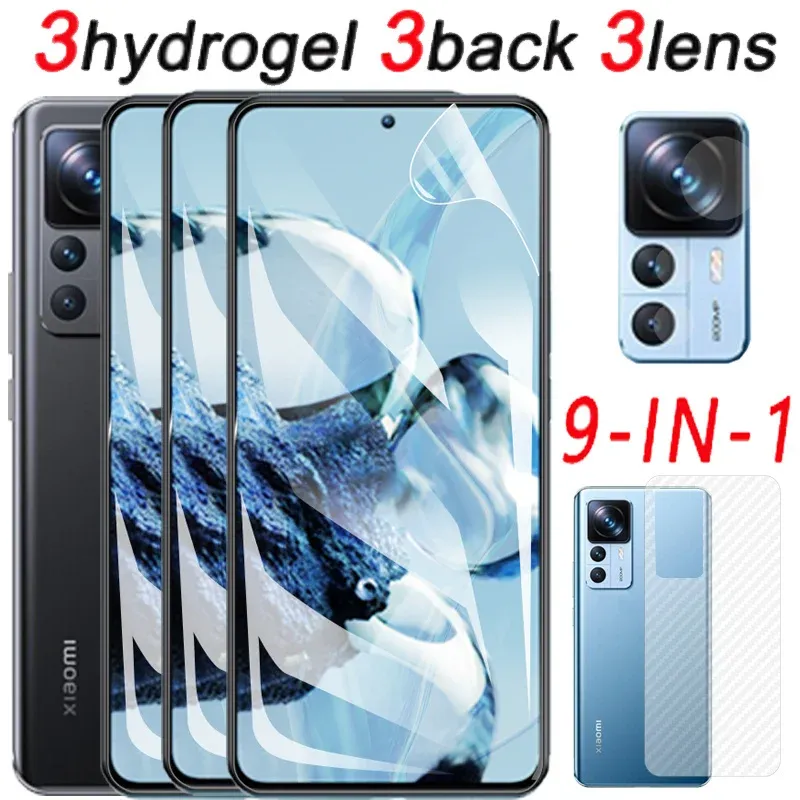 Redmi Note 12 Back + Lens + Hydrogel Film pour Xiaomi 13 Pro 12t HD Proyector Redmi Note 10 Pro 11 Pro Xiaomi 13 Lite Anti-Scatch Screot Protector Redmi Note 12 Pro 5G Clear Hidrogel Protector 12 T Pro Film Xiaomi-12t