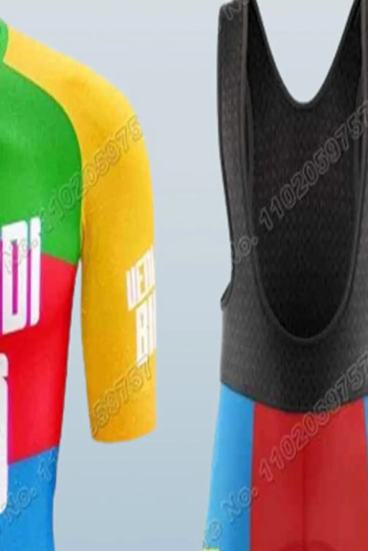 2022 Eritrea National Team Cylersey Cyrsey Set Summer Cycling Abbigliamento da uomo camicie per biciclette per biciclette per biciclette MTB MTB MAILLOT7225328