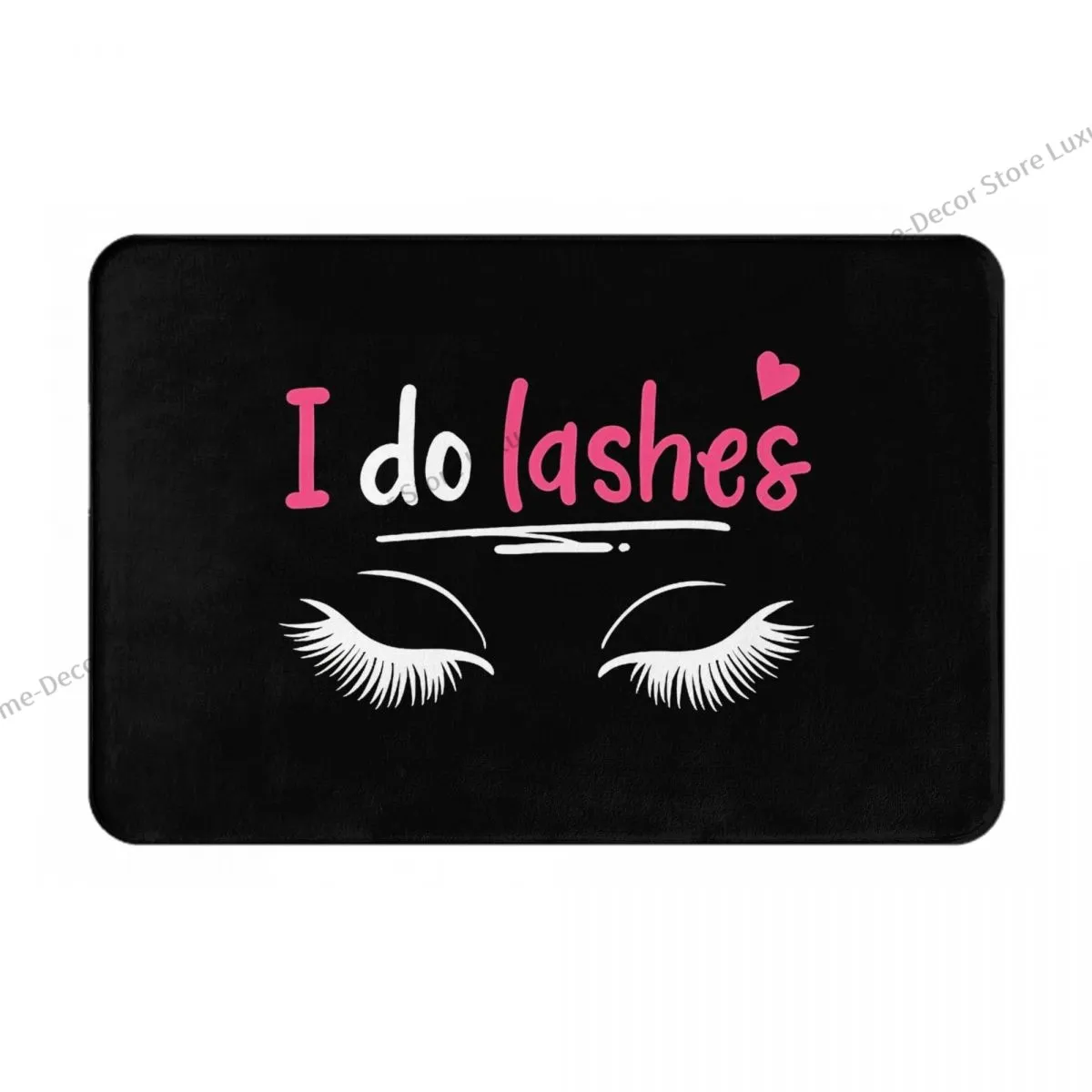 Eyelashes Eye Make-up Nicht-Schlupf-Türmat Wimpern Wimpern Wimpern Künstler Kosmetik Badezimmer Matte Willkommen Teppich Innenmuster Dekor