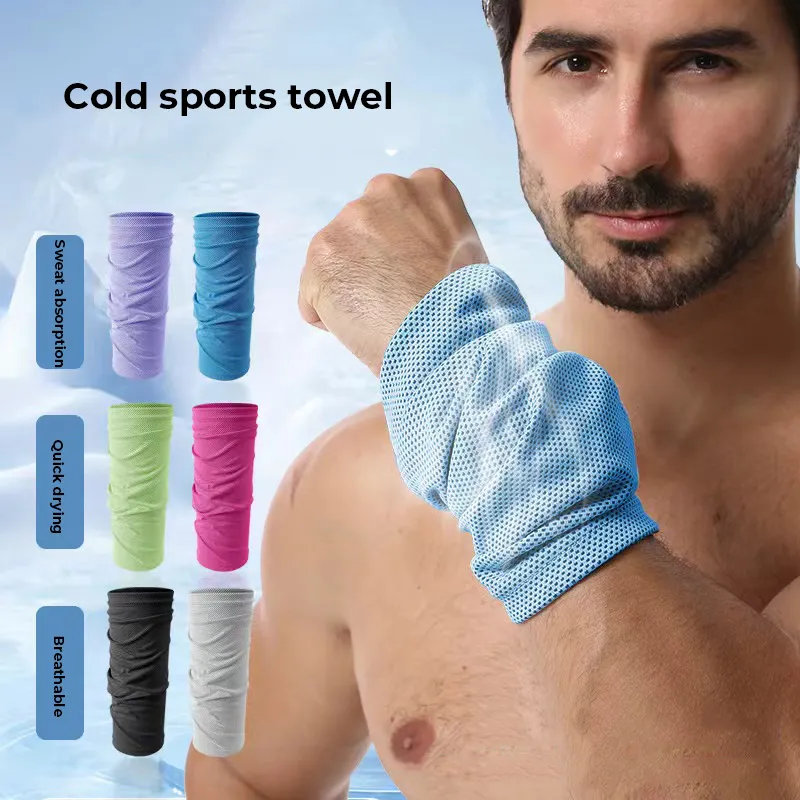 breathable outdoor sports cooling wristband towel, summer wristband and wrist cover