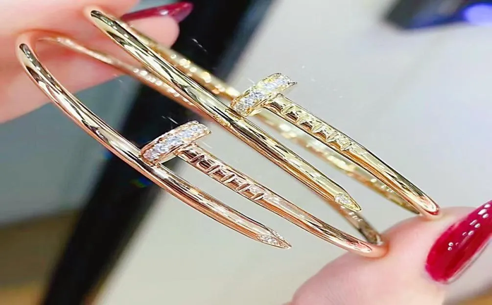 18K USOpen Tennis Gold Nail Bracelet Fashion Designer Fashion Dames Bracelet Unisexe Valentine039s Day Christmas Cade