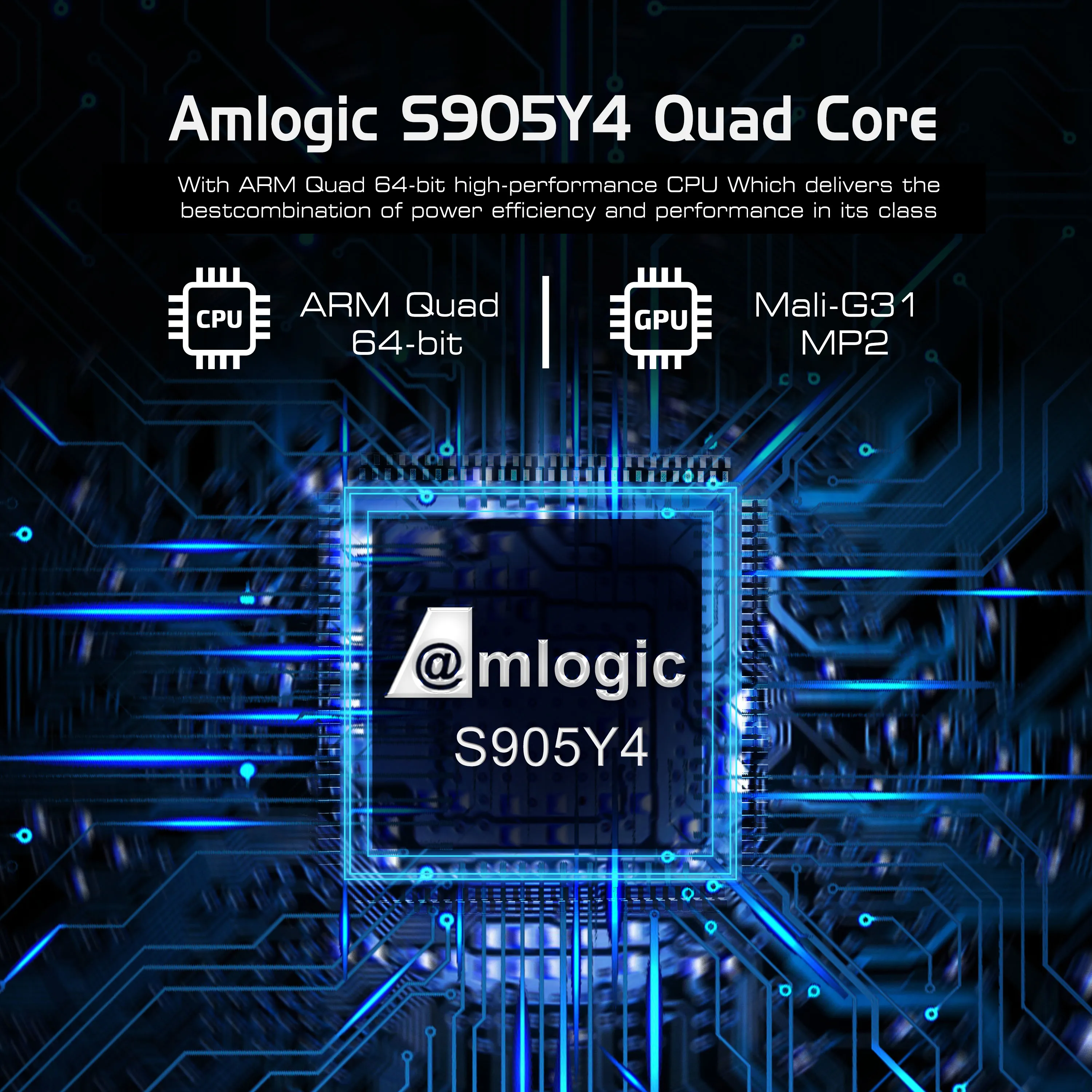 Q96 M2 Android 11 Smart TV Box with Amlogic S905Y4 Quad-Core Processor ...