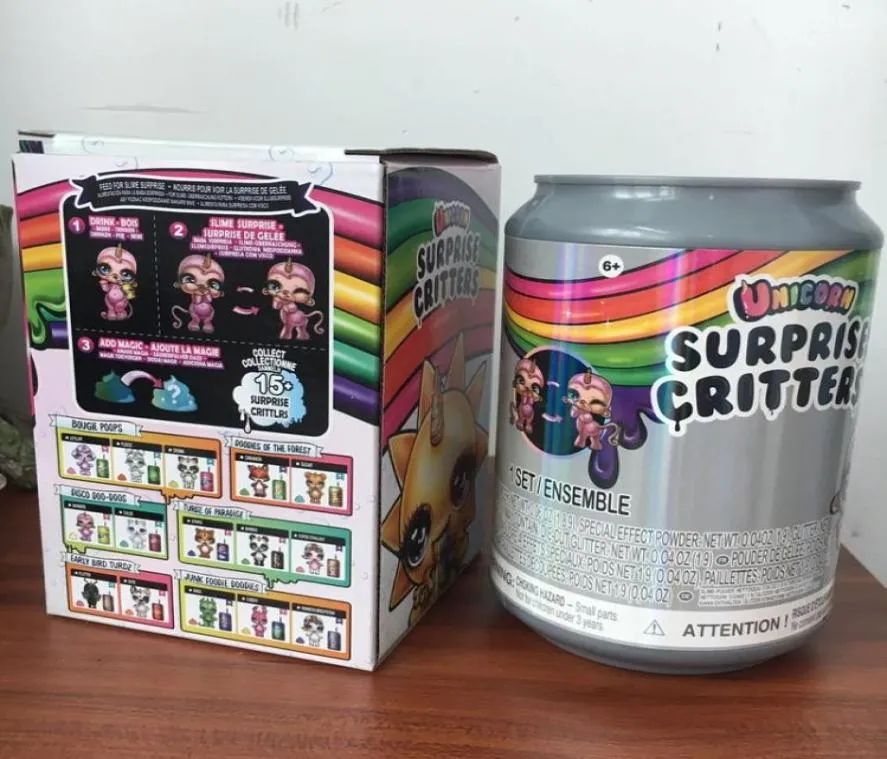 Nuovo stile poopsie melma sorpresa un unicorno scintilla scintilla lattine bambini spremere un unicorno figura giocattoli gifts di compleanno 9477864