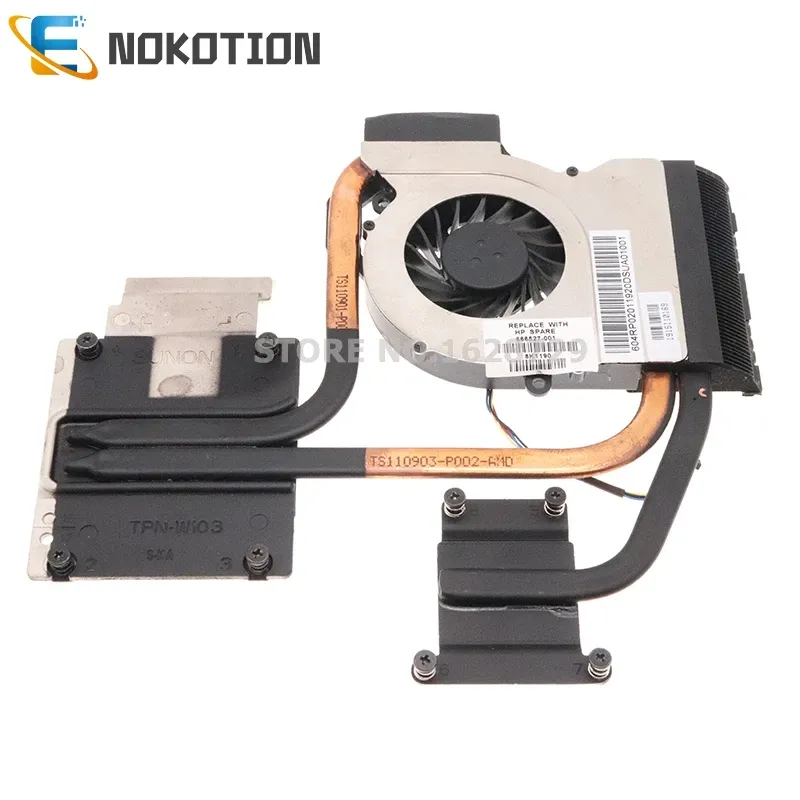 Cooling NOKOTION 666520001 666527001 Radiator for HP Pavilion DV7 DV76000 DV7Z6100 PC Cooling heatsink with fan SOCKET FS1