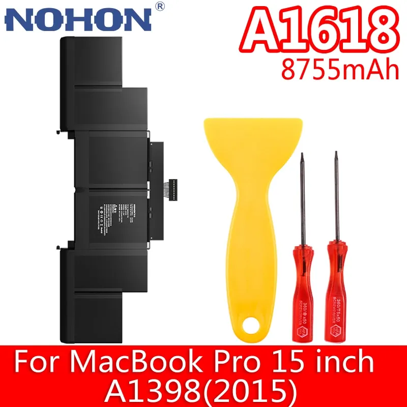 Batterien Nohon Laptop Batterie A1618 für Apple MacBook Pro 15 Zoll Retina A1398 2015 ME664 ME665 MC975 MC976 ME293 ME294 Notebook Bateria
