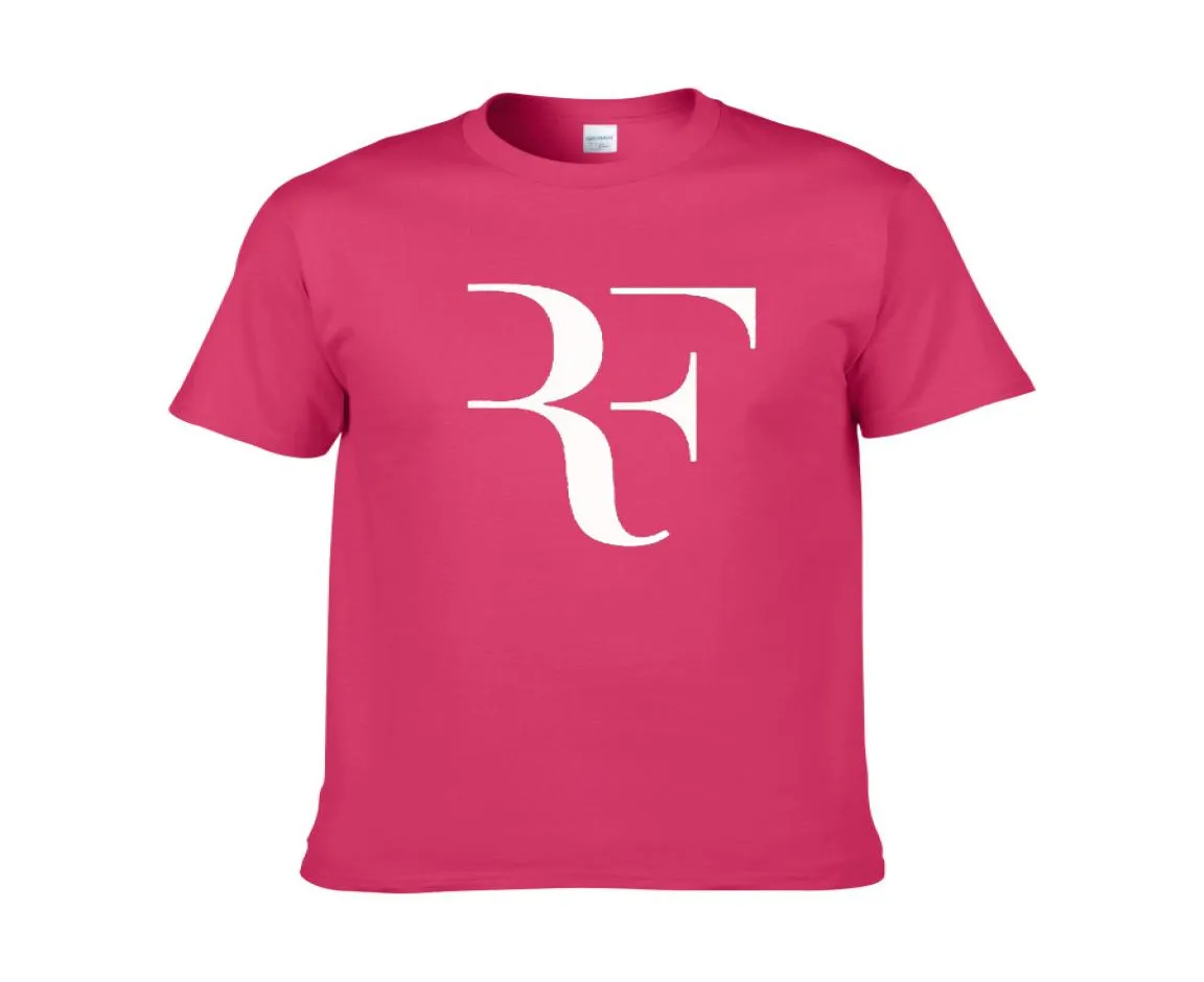 新しいRoger Federer RF Tennis T Shirts Men Cotton半袖完璧なプリントTシャツファッション男性スポーツOnerサイズのTEES ZG79735904