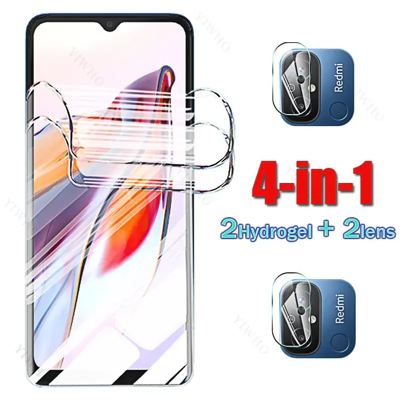 HD Hydrogel Film Screen Protector pour Xiaomi Redmi 12C Camera Lens Protective pour Redmi 12 C 6.71 "22120RN86G non trempé de verre