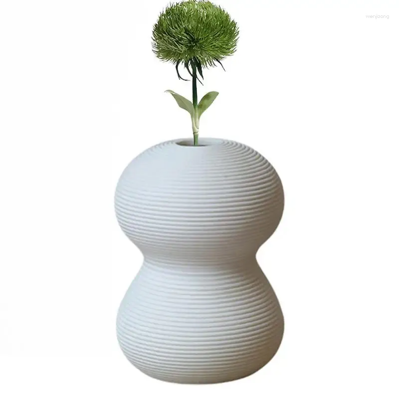 Vases en céramique Vase Vase Boho Style blanc Small Home Decor Fashion Fashion Pampas Grass for Shelf Table