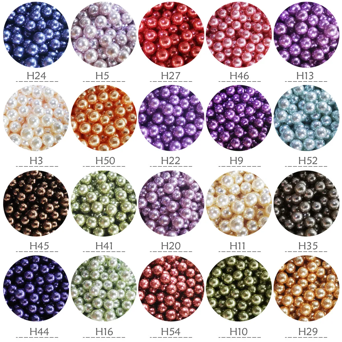 100 ensembles Colorful Pearl Rivets Studs 8 mm ~ 16 mm Round Rivet pour DIY Cuir Craft Sac Chaussures Chaussade Clothes Décoration de mariage