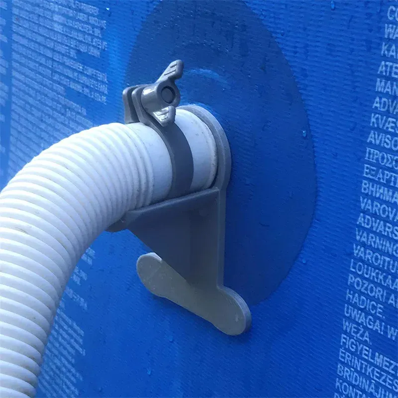 Le support du support de fixation de pipe de piscine prend en charge les tuyaux de 30 à 38 mm Intex entrants au-dessus du support de tuyau d'eau souterraine avec cravate de câble