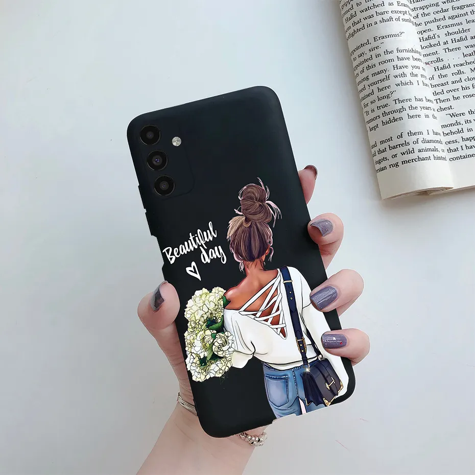 Для Samsung A04S Case Mite Pretty Girls Soft Silicone TPU Back Cover для Samsung Galaxy A04S A04 S A 04S ТЕЛЕФОН