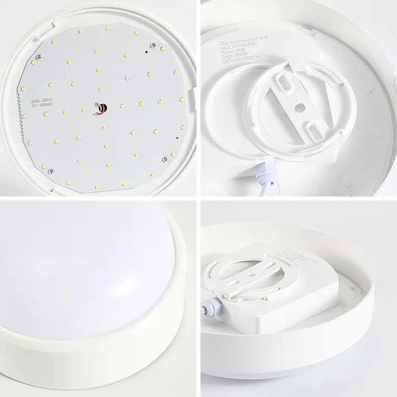 Home Appliance Light Waterproof Ip65 Bathroom Ceiling Lamp Led Moisture-Proof Surface Mounted Bulkhead Lamp For Basement Hallway