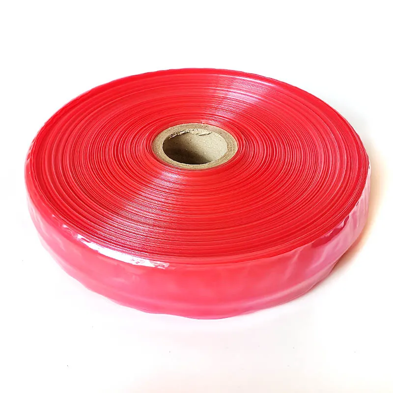 Ampi involucri da 5 cm guscio di salsiccia 50m/100 m di plastica da hot dog di plastica non commestibile involucro trasparente tra prosciutto color rosso cruscola