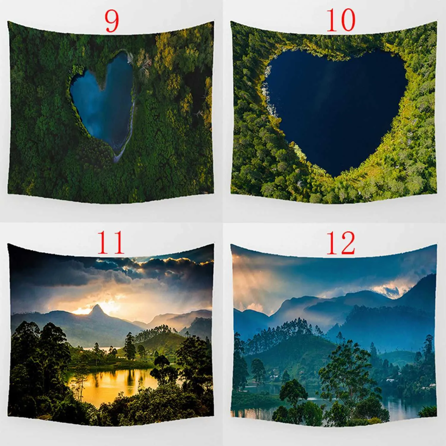 Art Tapstries Zheyu Tropical Rainforest Landscape Tapestry Wall Entertainer Life Bedpread Beach Tail R0411 1