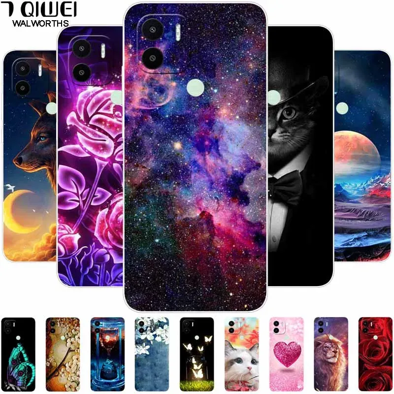 Pour Xiaomi Redmi A1 Plus / Redmia1 Case TPU TPU Soft Lovely Cat Silicone Phone Cover pour Redmi A1Plus A1 + Bumper Phone Shell