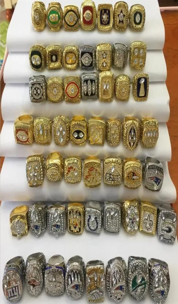 1966 to 2021 year Super Bowl American Football m Stones s Ring Souvenir Men Fan Gift Jewery Can Mix m O248f3658020